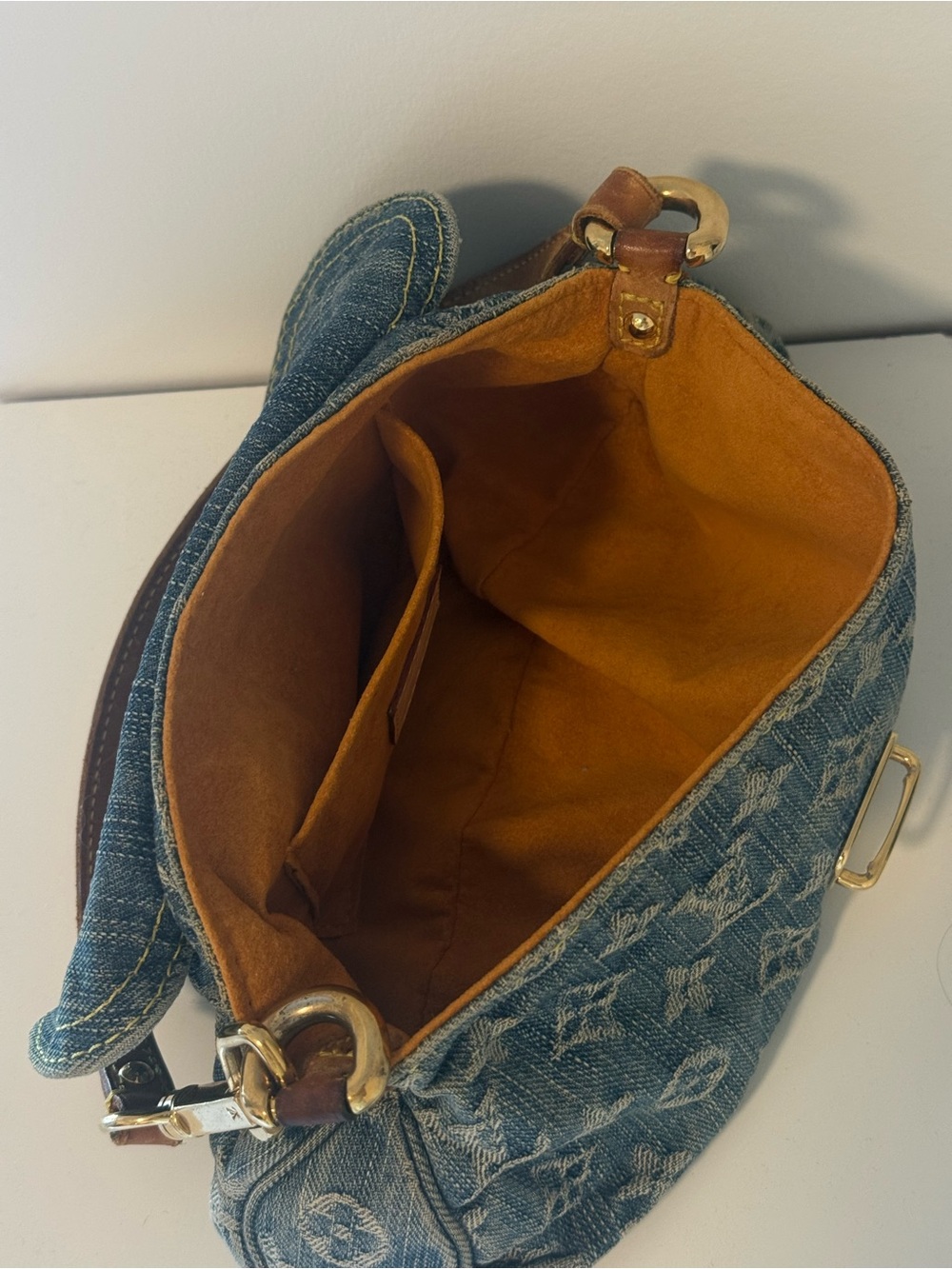 LV Mini Pleaty Denim Bag - Picture 7 of 8